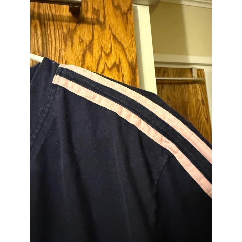 Share the Care Women Navy Blue Breast Cancer Awareness Scrub Set Medium Cotton - Picture 5 of 14